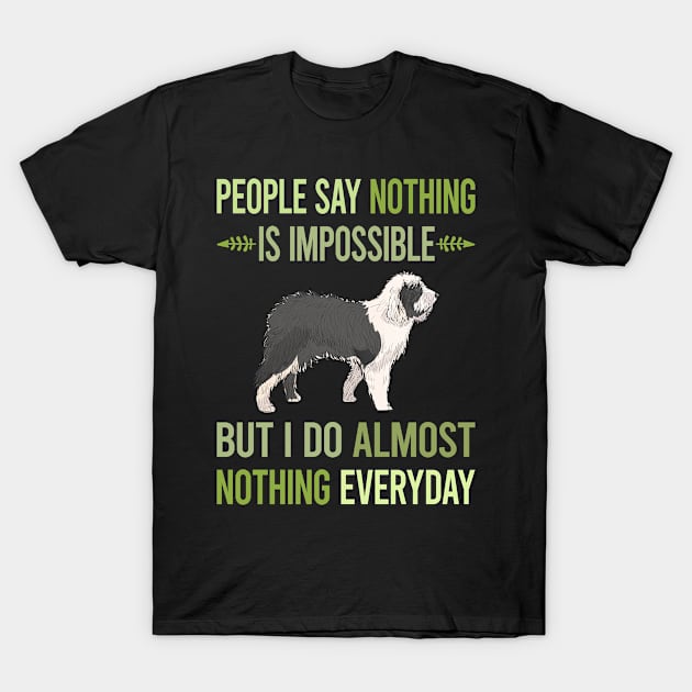 I Do Nothing Old English Sheepdog 01 T-Shirt by lainetexterbxe49